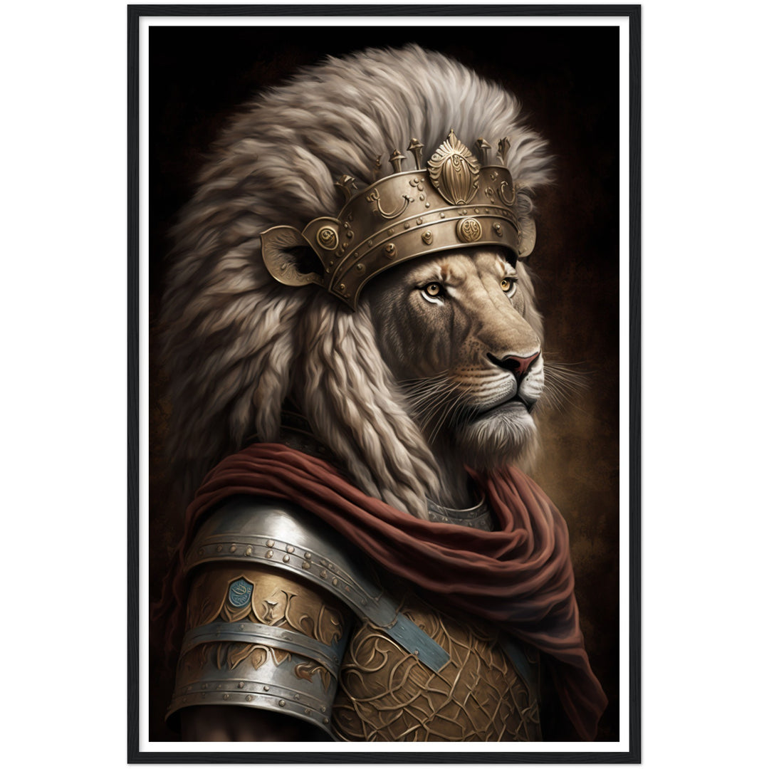 Lion Roman Legionnaire Portraiture Wall Art Print