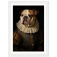 Vintage Tudor-Era Bulldog Portrait Wall Art Print