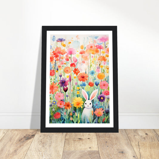 Vibrant Floral Fantasy Wall Art Print