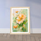 Soft Earthy Close-Up Marigold Flower Wall Art Print