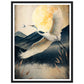 Japanese Inspired Crane Flight Wall Art Print