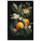 Tropical Orange Botanical Vignette Wall Art Print