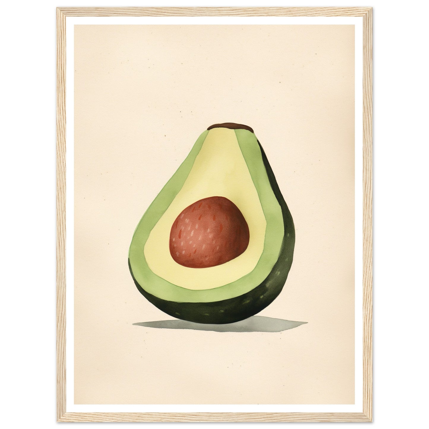 Tasty Sliced Avocado Kitchen Wall Art Print