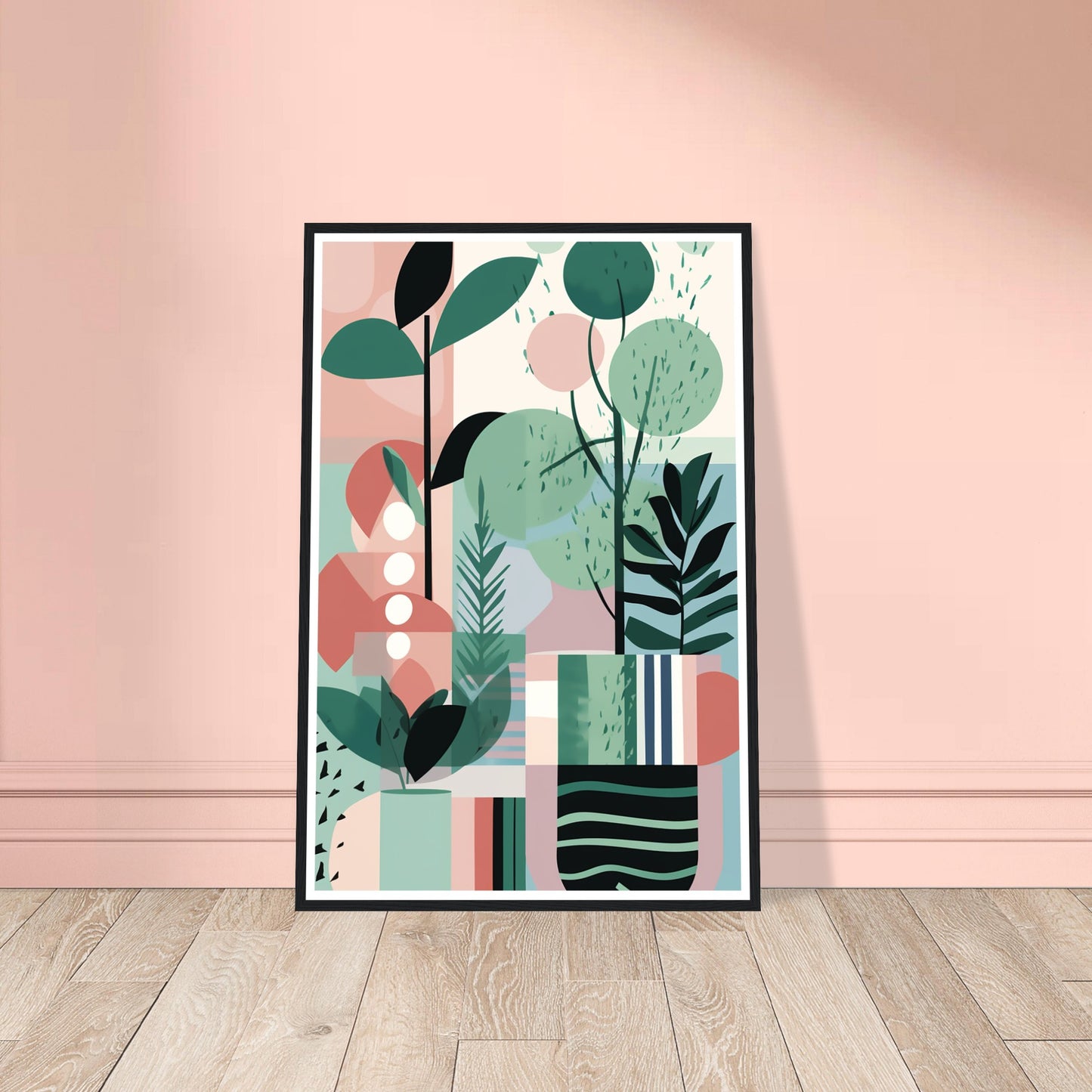 Plant Botanical Abstract Patterns Illustration Wall Art Print