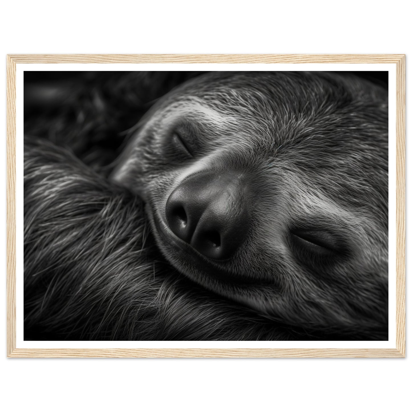 Sleeping Sloth Photograph Wall Art Print