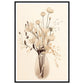 Minimalist Flower Bouquet in Earth Tones Wall Art Print