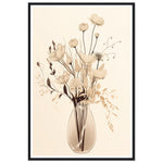 Load image into Gallery viewer, Minimalist Flower Bouquet in Earth Tones Wall Art Print