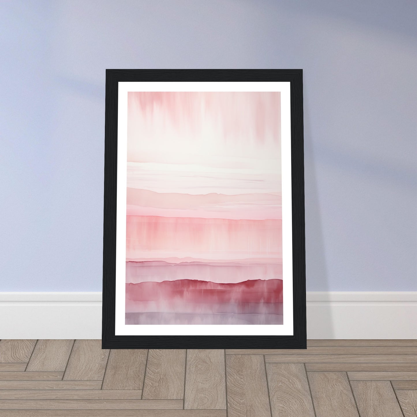 Minimalist Light Pink Abstract Wall Art Print