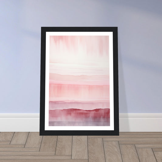 Minimalist Light Pink Abstract Wall Art Print