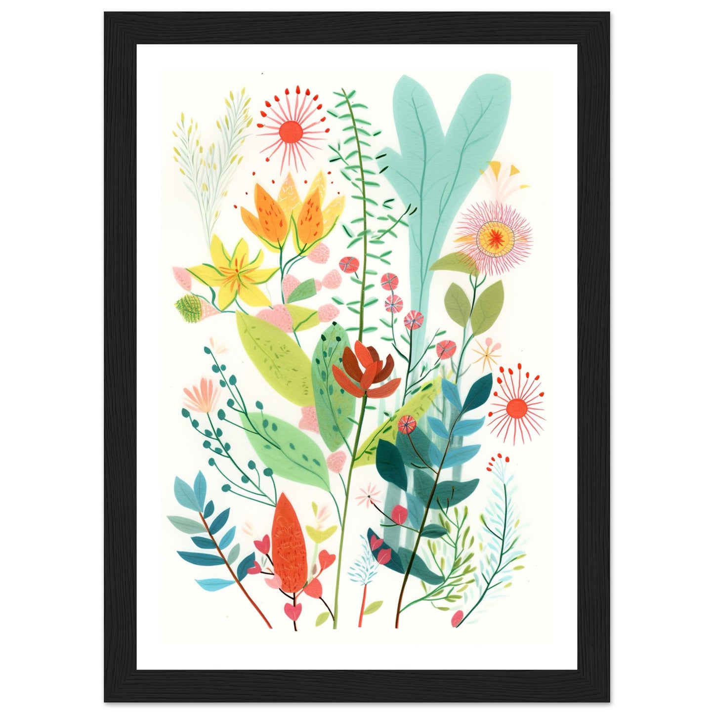 Charming Floral Oasis Wall Art Print