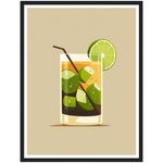 Load image into Gallery viewer, Cool Caipirinha Cocktail Drink Wall Art Print