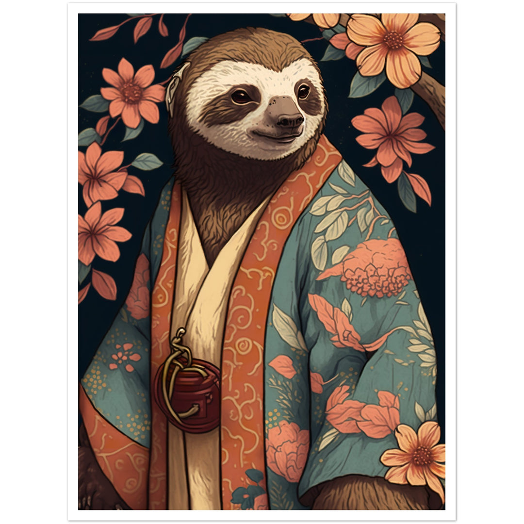 Sloth in Kimono