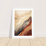 Load image into Gallery viewer, Earthly Abstract Mountain Range Wall Art Print