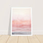 Minimalist Light Pink Tranquil Horizon Wall Art Print