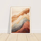 Abstract Mountain Earthly Tones Wall Art Print