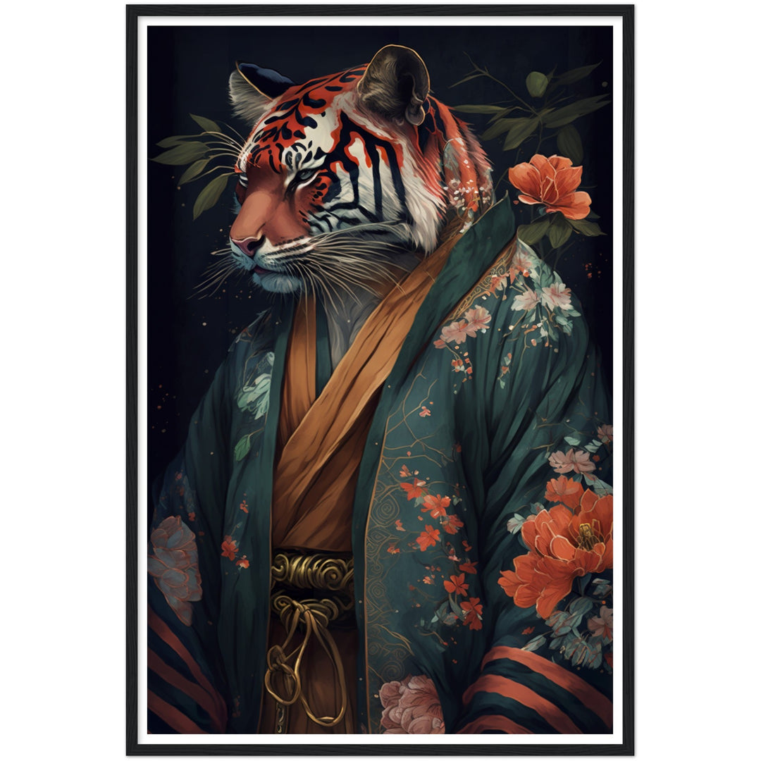 Tiger in Kimono Wall Art Print