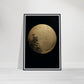 Full Moon Golden Textures Wall Art Print