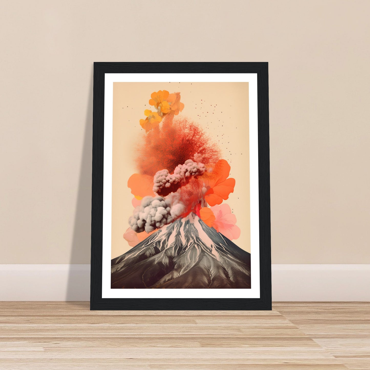 Volcanic Symphony Minimalist Wall Art Print