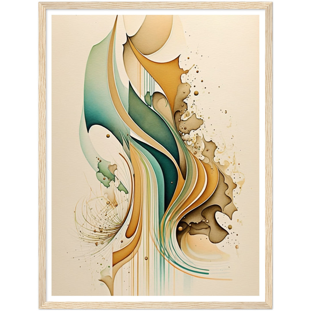 Whispers of Analogous Shapes Abstract Wall Art Print