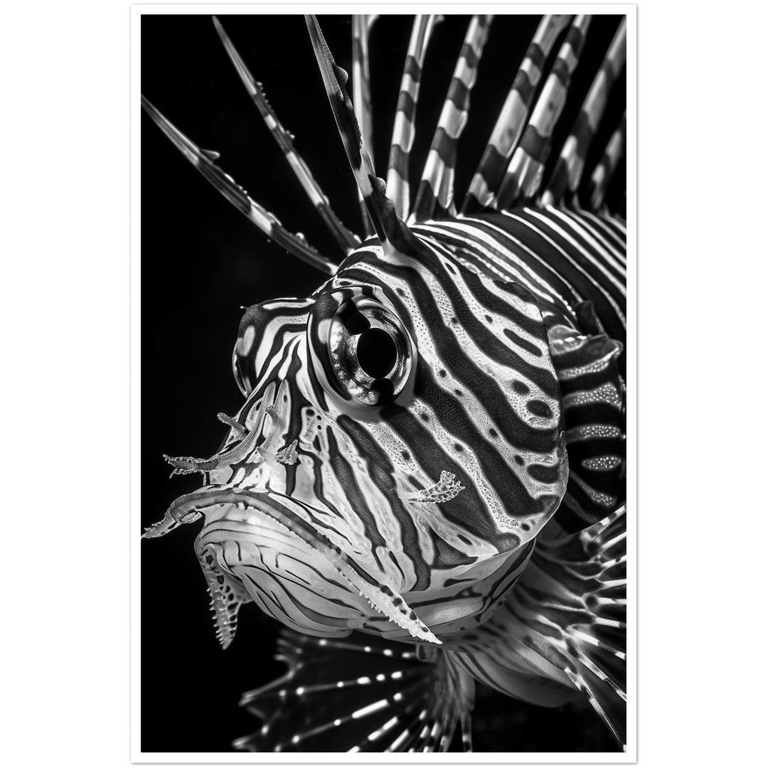 Regal Fins: Lionfish Close-Up