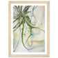 Swirling Green and Gold Spider Plant Wall Art Print