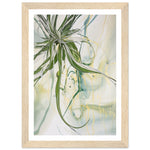 Load image into Gallery viewer, Swirling Green and Gold Spider Plant Wall Art Print
