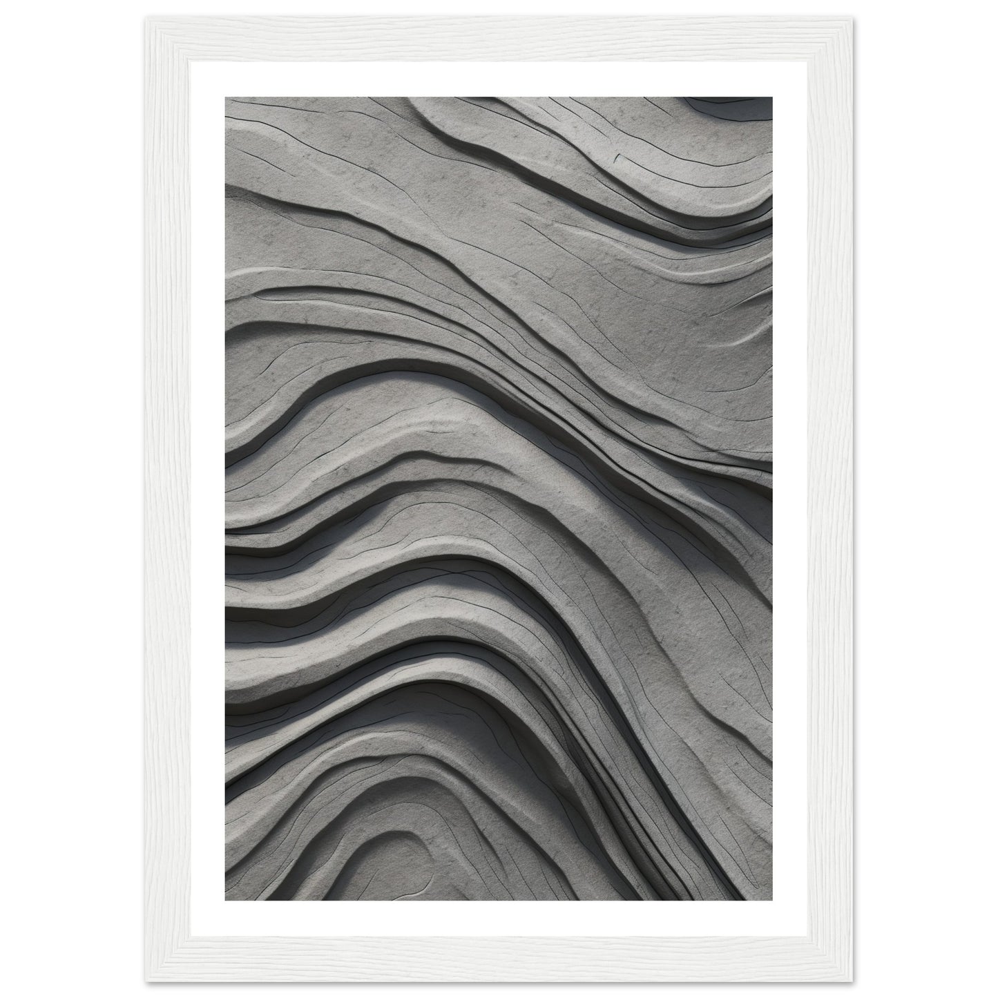 Abstract Concrete Current Textures Wall Art Print