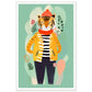 Trendy Tiger Roar Wall Art Print