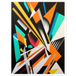 Load image into Gallery viewer, Vibrant Geometric Energy Burst Wall Art Print