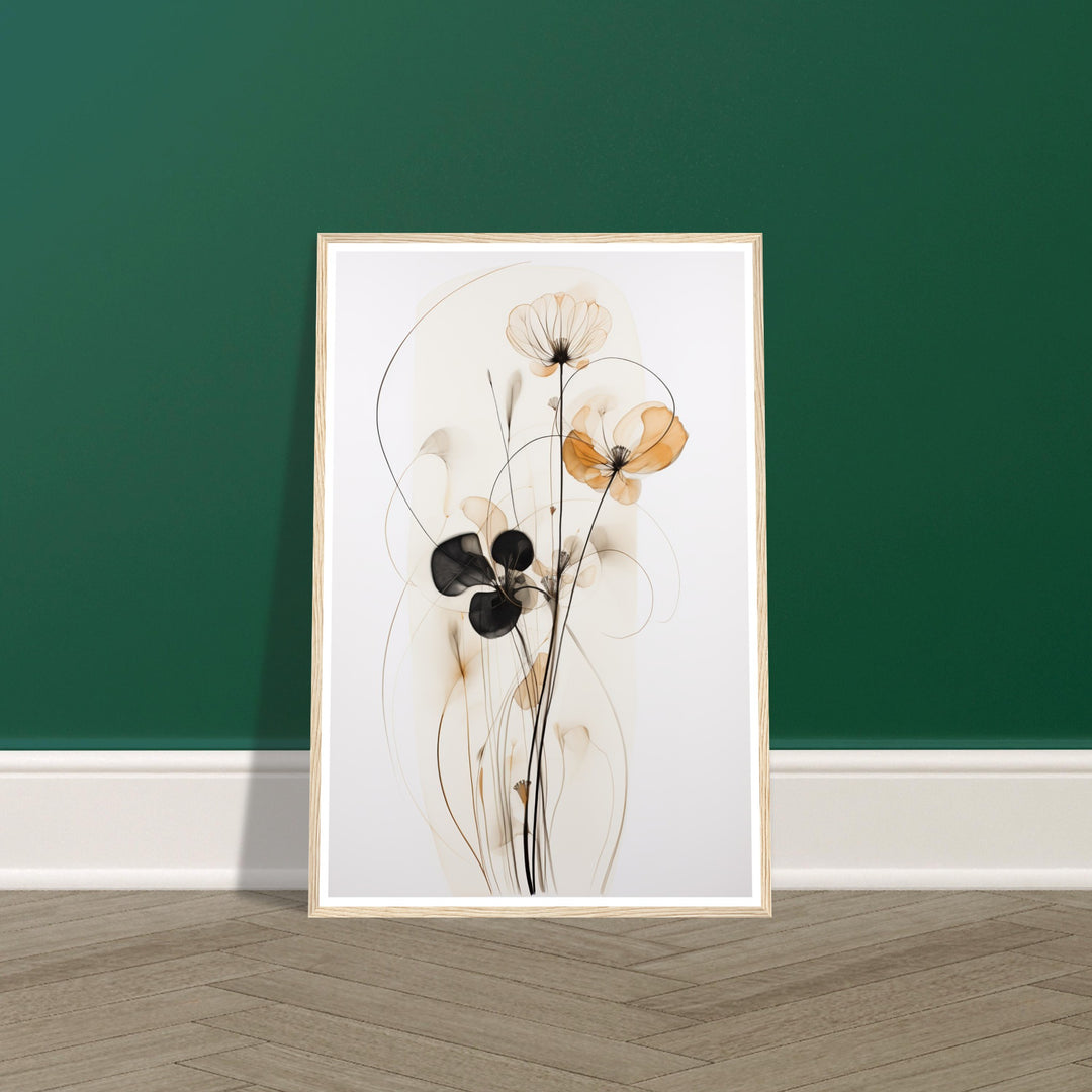 Muted Floral Petal Whimsy Wall Art Print