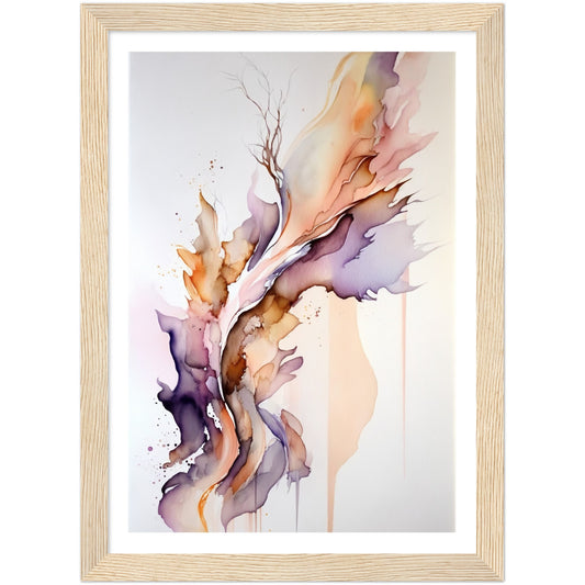 Nature's Pastel Symphony Abstract Shapes Wall Art Print