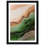 Load image into Gallery viewer, Abstract Strokes of Green and Brown Wall Art Print