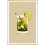 Load image into Gallery viewer, Cool Caipirinha Cocktail Drink Wall Art Print