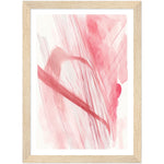 Load image into Gallery viewer, Blushing Pink Brushstrokes Minimalist Wall Art Print