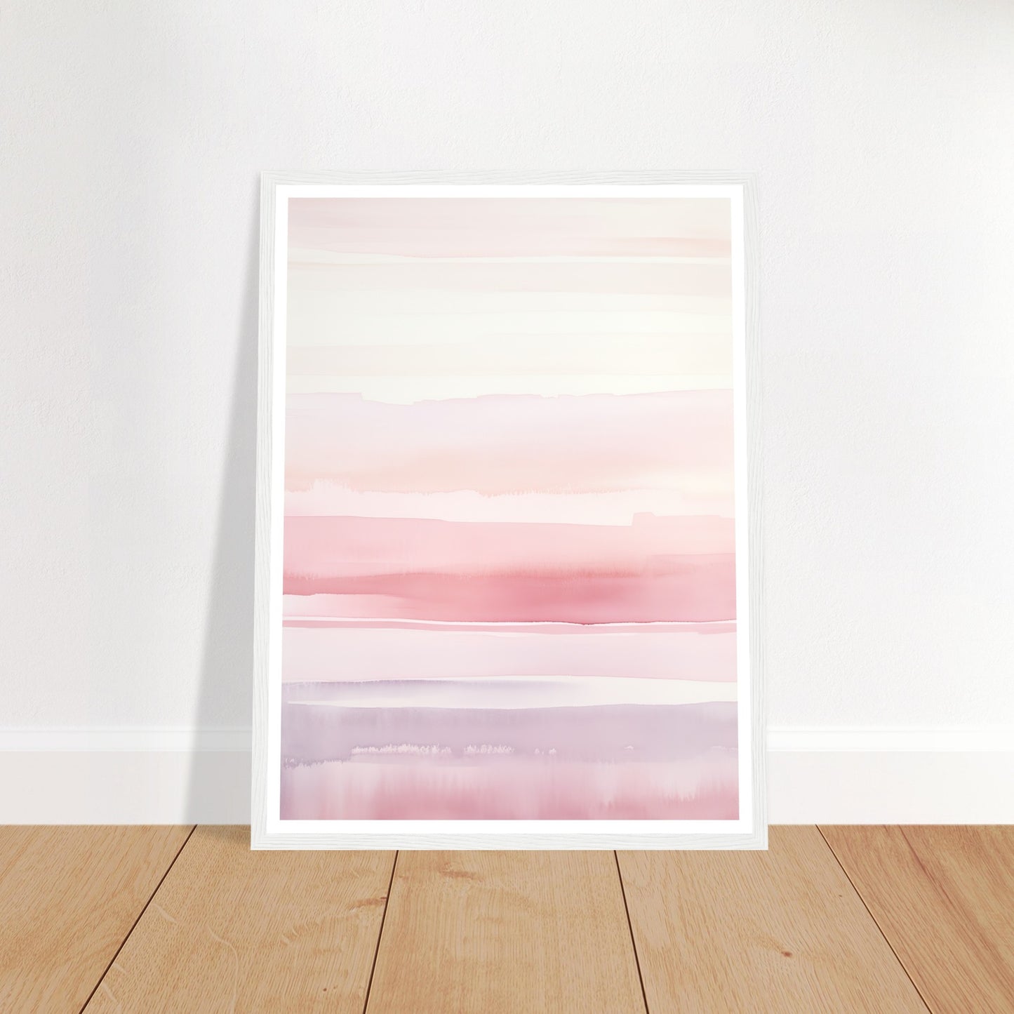 Minimalist Light Pink Blush Abstract Wall Art Print