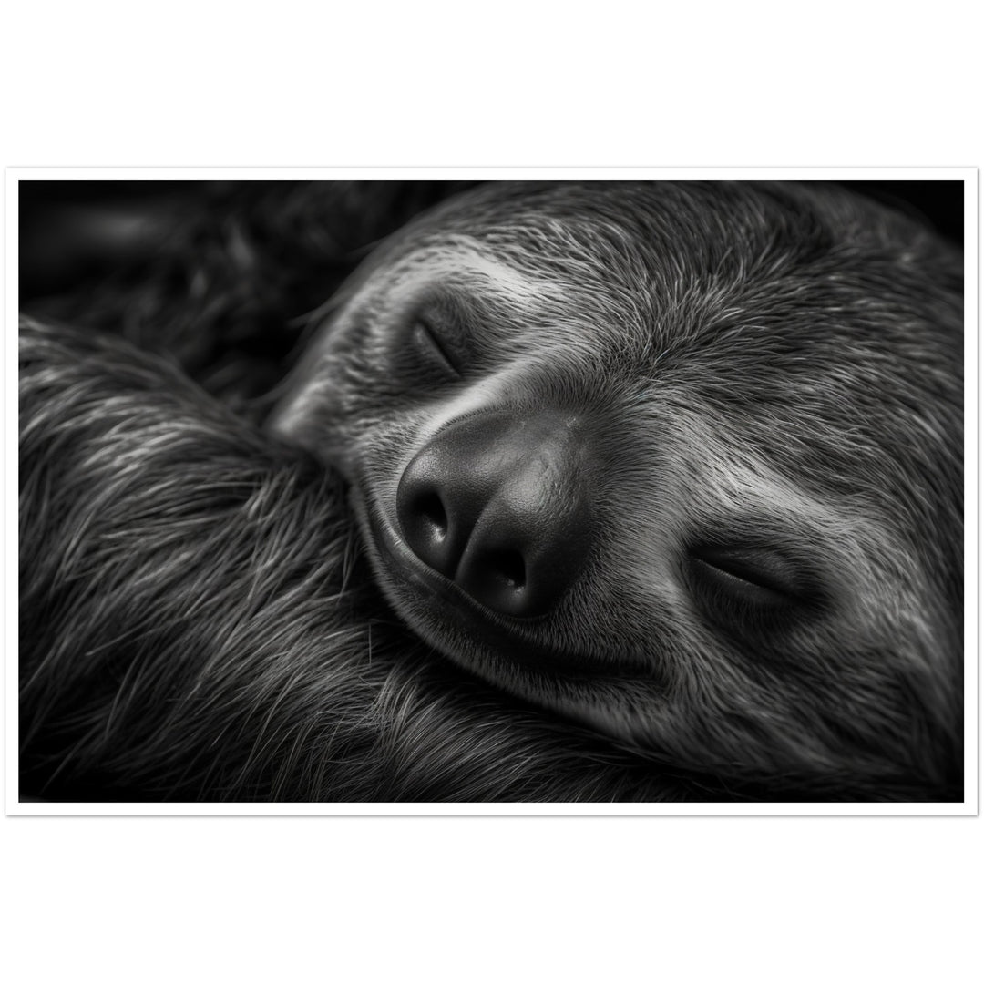 Sleeping Sloth Photograph Wall Art Print
