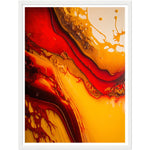 Load image into Gallery viewer, Yellow &amp; Red Abstract Fusion Wall Art Print