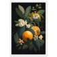 Tropical Orange Botanical Vignette Wall Art Print