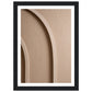 Neutral Sculpted Arch Patterns Wall Art Print