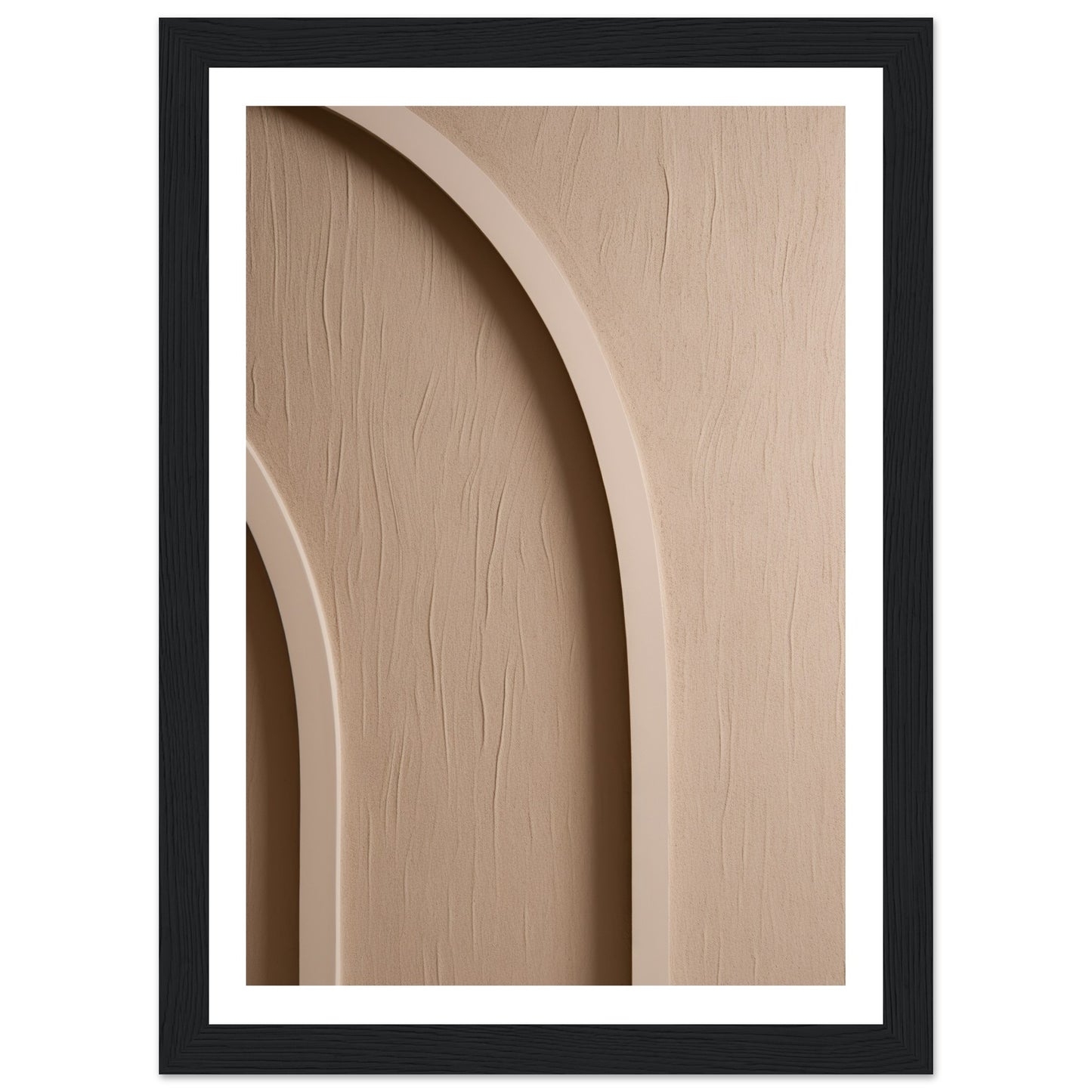 Neutral Sculpted Arch Patterns Wall Art Print