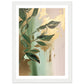 Golden Botanical Fluid Leaf Symphony Wall Art Print