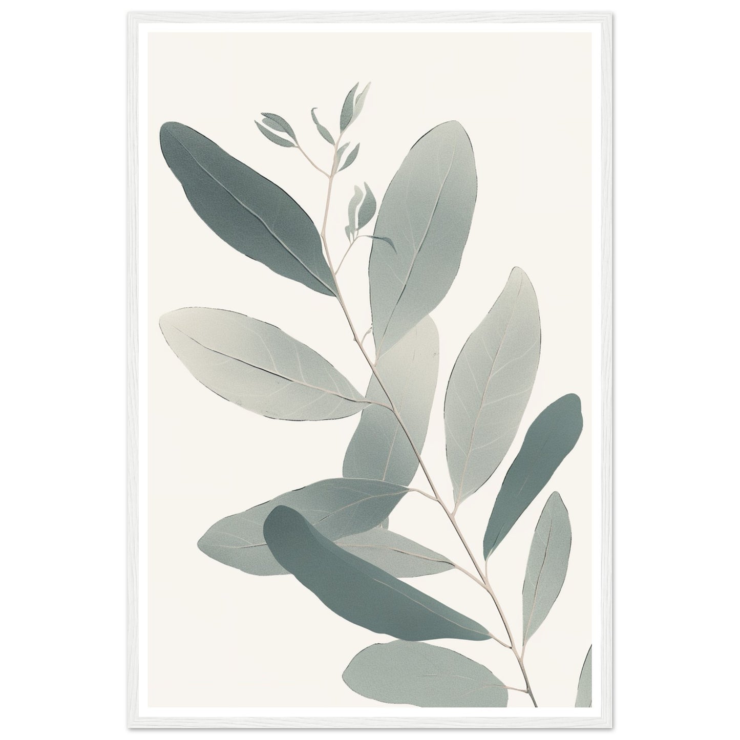 Soft Colored Eucalyptus Illustration