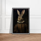 Vintage Tudor Rabbit Portraiture Wall Art Print