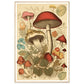 Whimsical Fungi - Vintage Botanical Wall Art Print