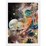 Load image into Gallery viewer, Celestial Collage Embrace Abstract Galaxy Wall Art Print