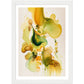 Nature's Chromatic Symphony - Mustard Edition Watercolour Wall Art Print