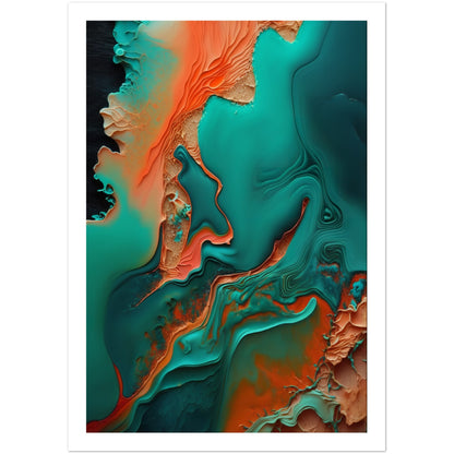 Oceanic Dreamscape Abstract Painting Wall Art Print