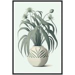 Load image into Gallery viewer, Spider Plant Vase Wall Art Print