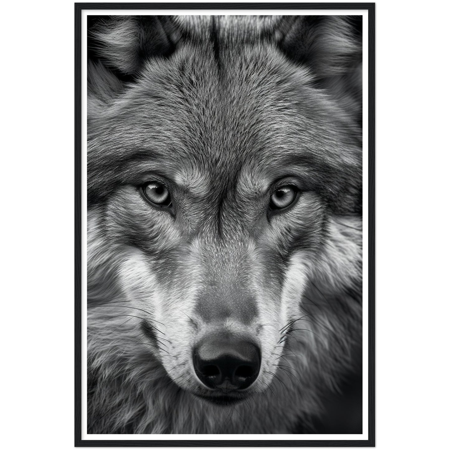 Wild Gaze: Wolf Photograph Wall Art Print