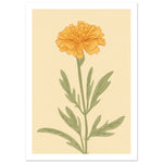 Load image into Gallery viewer, Marigold Flower Pastel Petals Wall Art Print